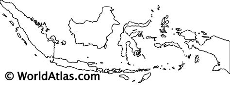 indonesia map blank